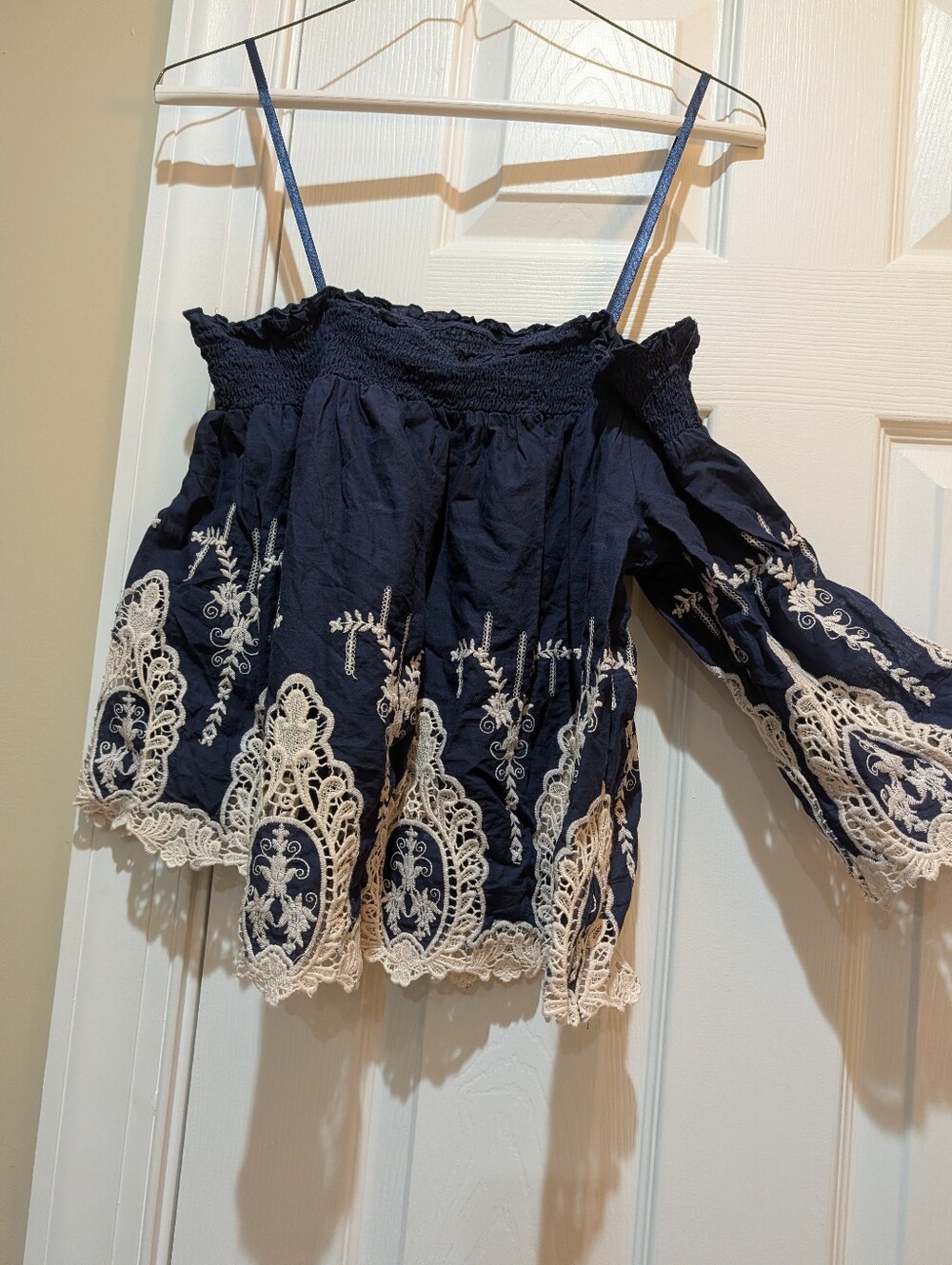 Off The Shoulder Top, Lace detail